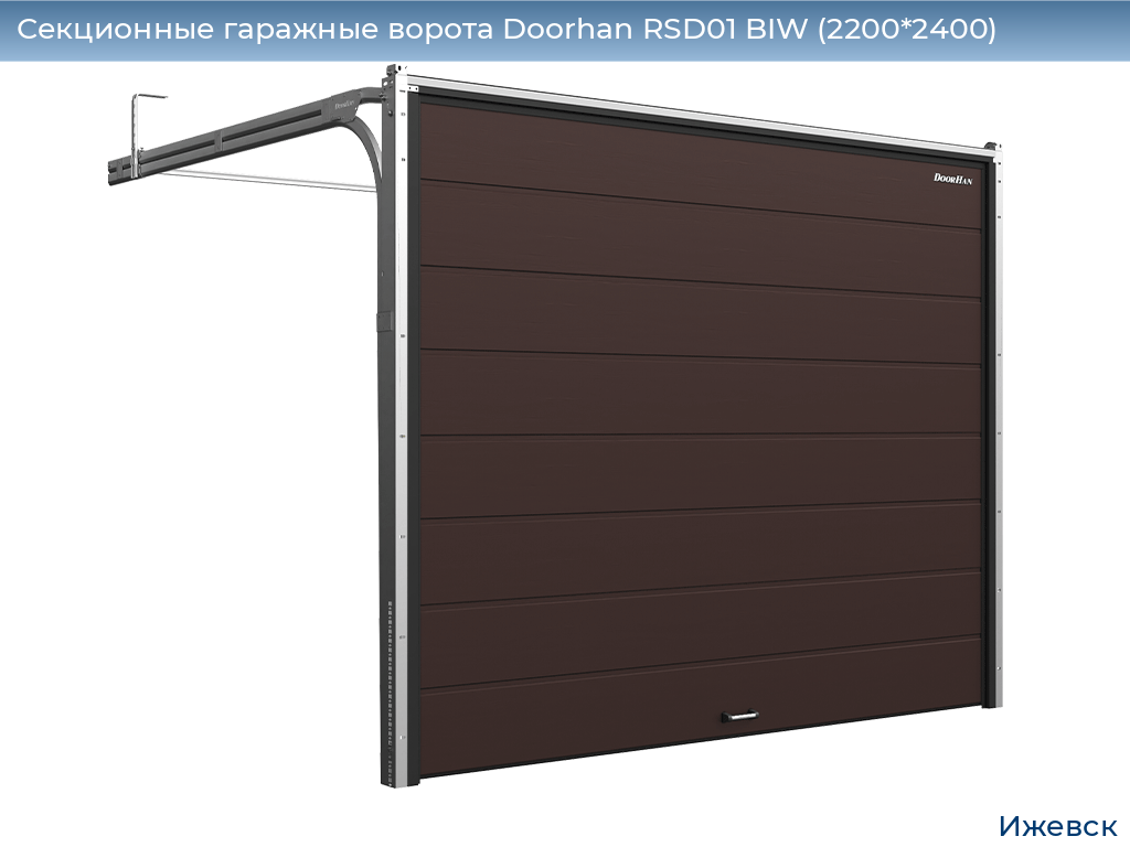 Секционные гаражные ворота Doorhan RSD01 BIW (2200*2400), izhevsk.doorhan.ru