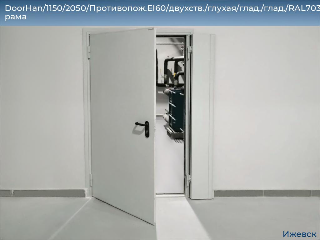 DoorHan/1150/2050/Противопож.EI60/двухств./глухая/глад./глад./RAL7035/лев./угл. рама, izhevsk.doorhan.ru